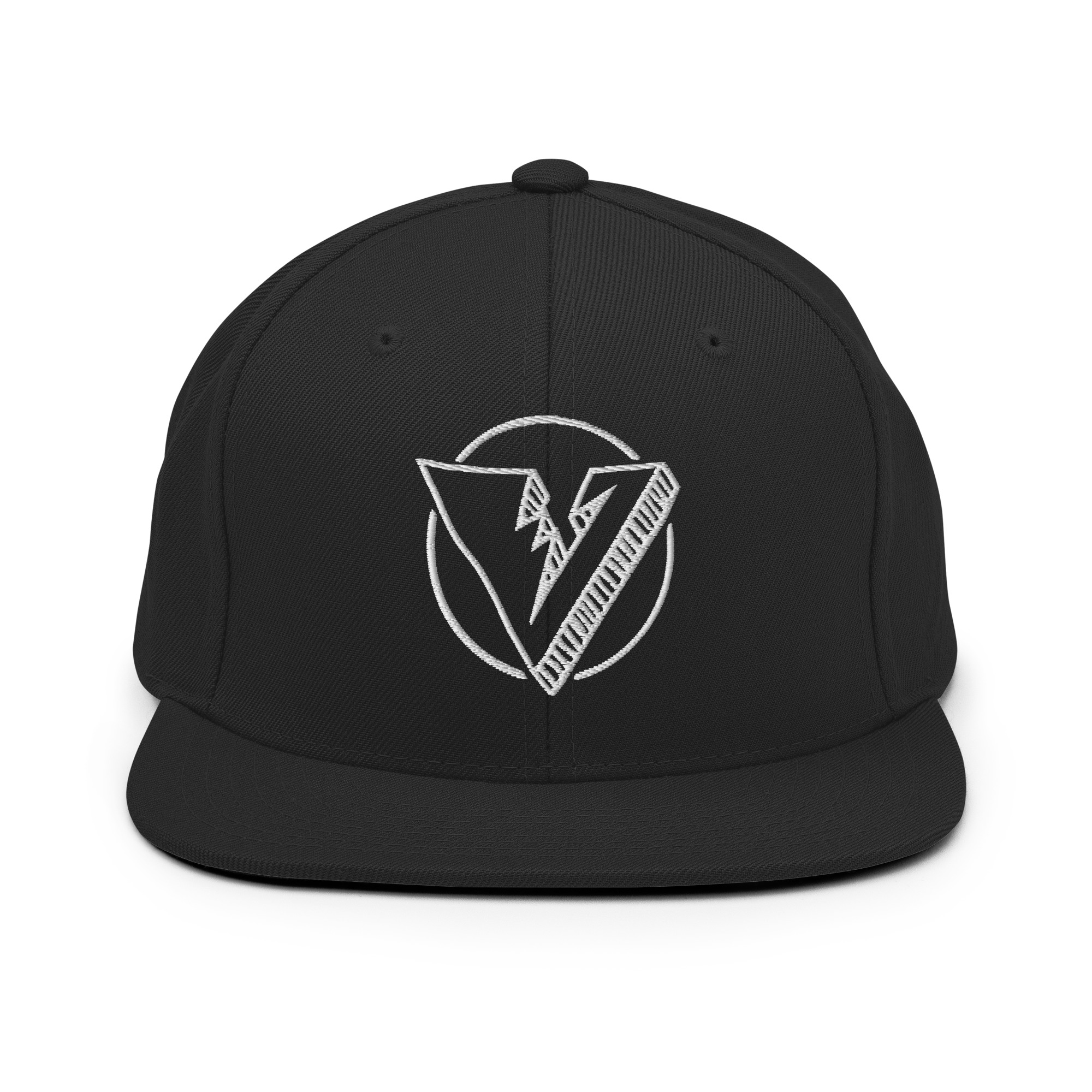 Hand drawn logo snapback cap