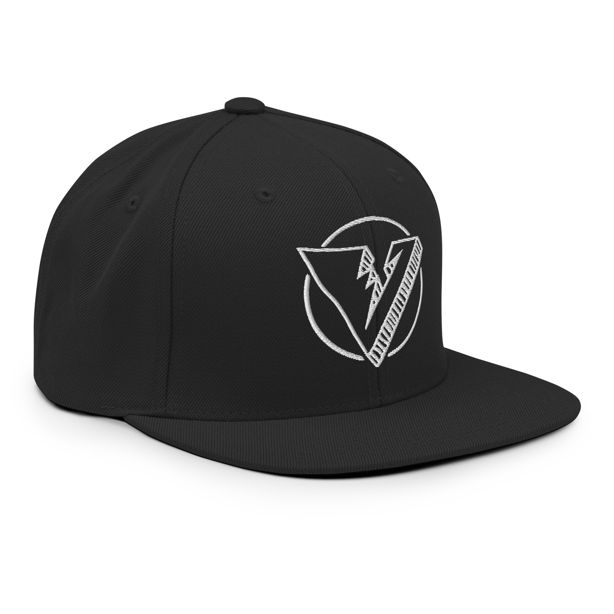 Hand drawn logo snapback cap