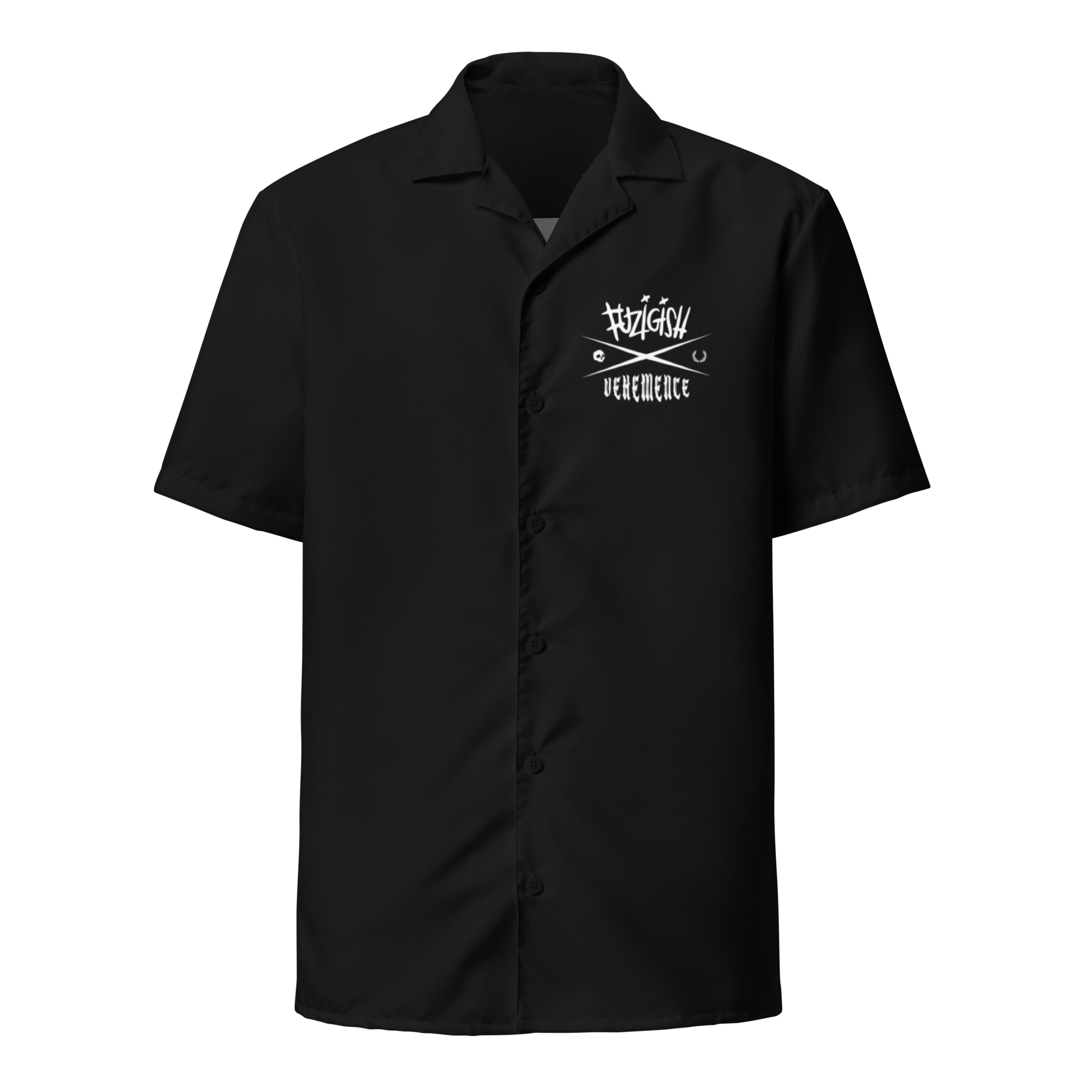 Fuzigish black button up shirt