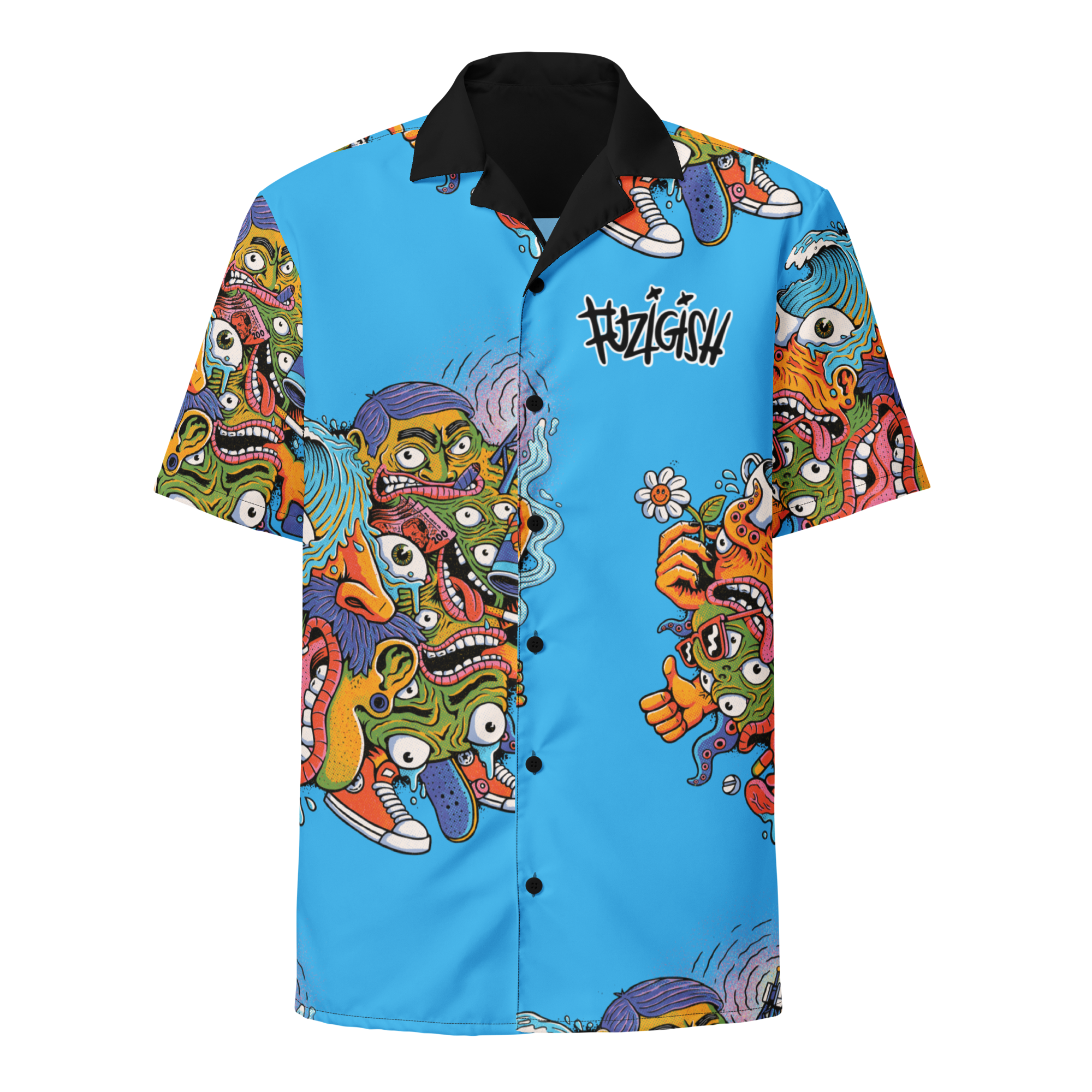 Fuzigish 2022 album button up shirt