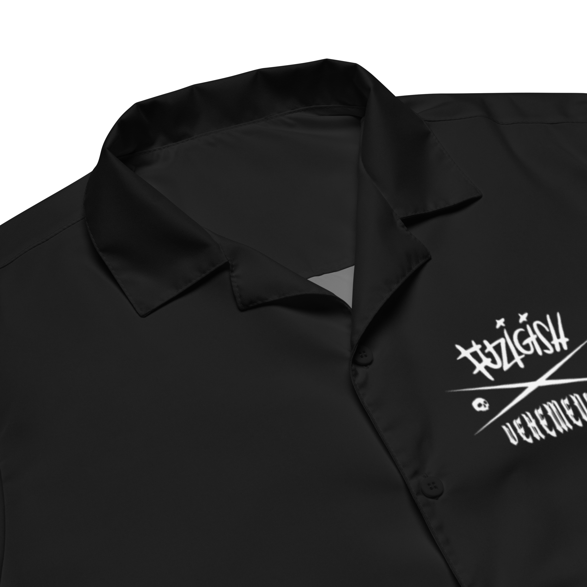 Fuzigish black button up shirt