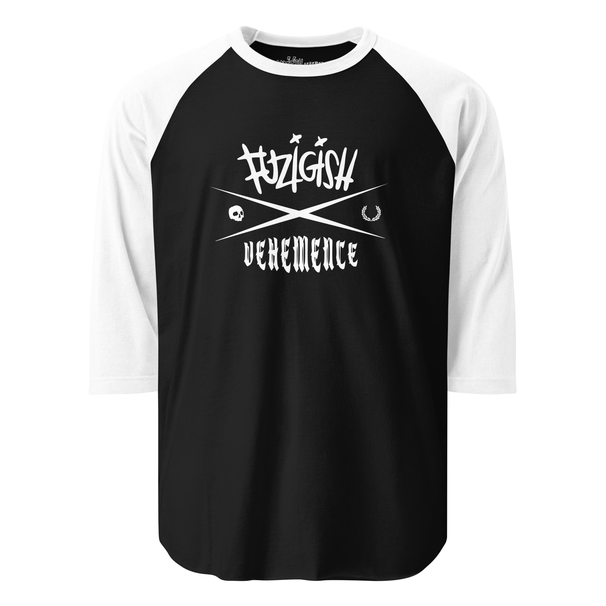 Fuzigish 3/4 sleeve raglan shirt