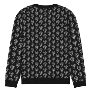 V Diamond Knitted crew neck sweater