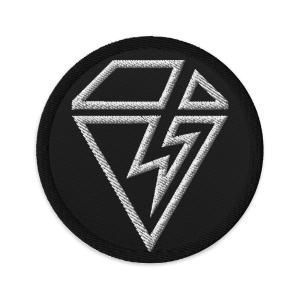 V Diamond logo 3″ embroidered patch