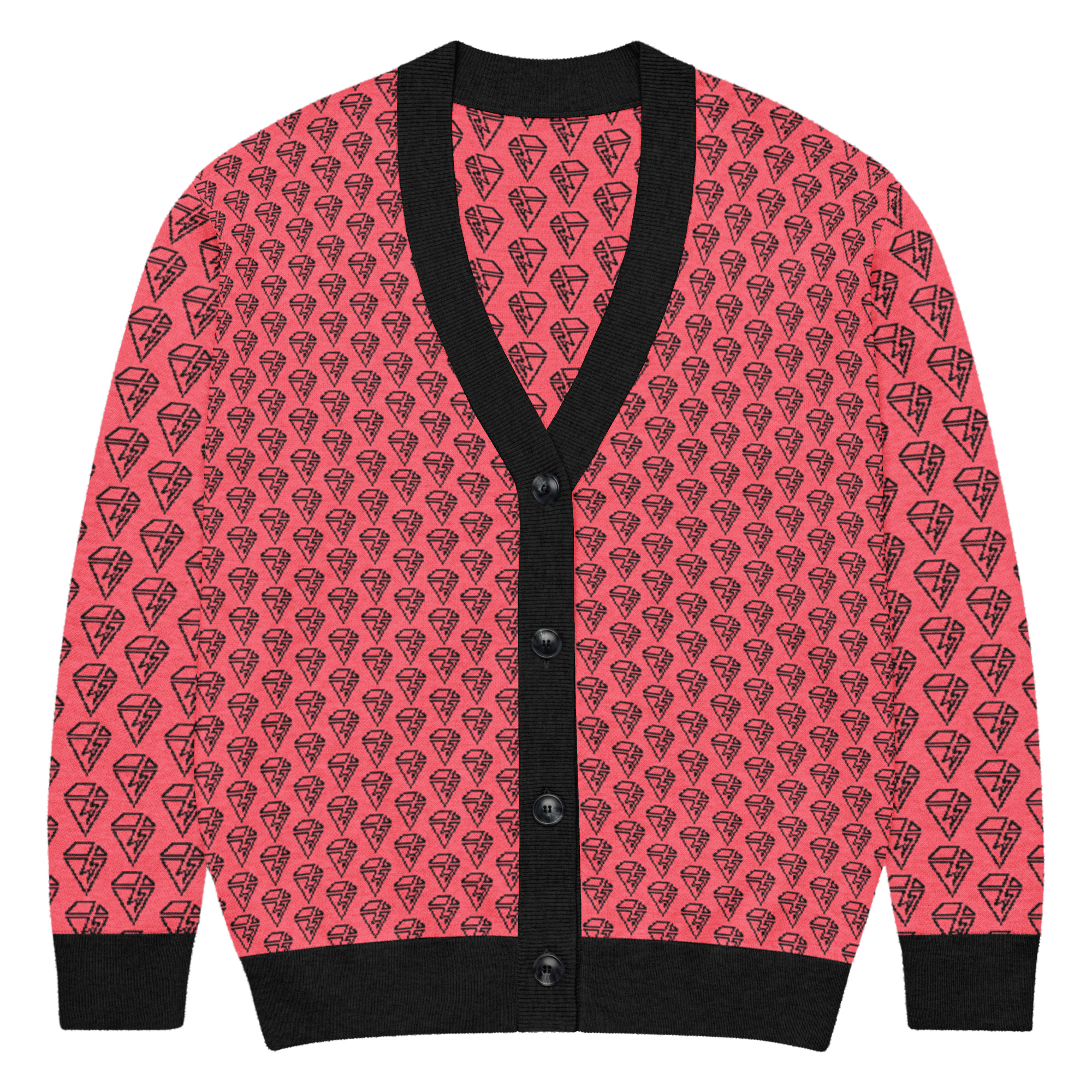 V Diamond Knitted cardigan