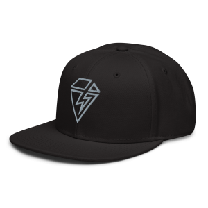 V Diamond logo snapback cap