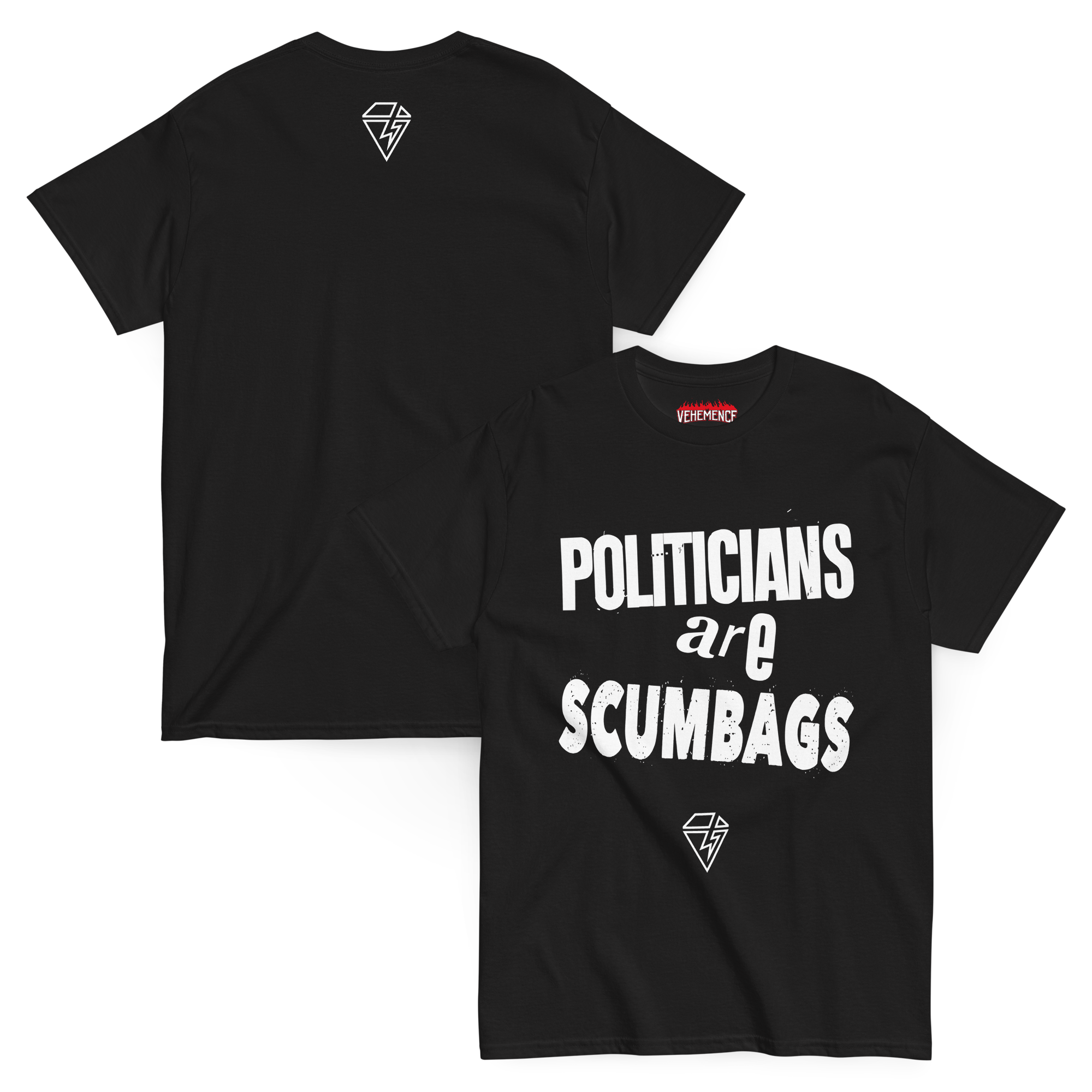 Politicians are Scumbags II t-shirt