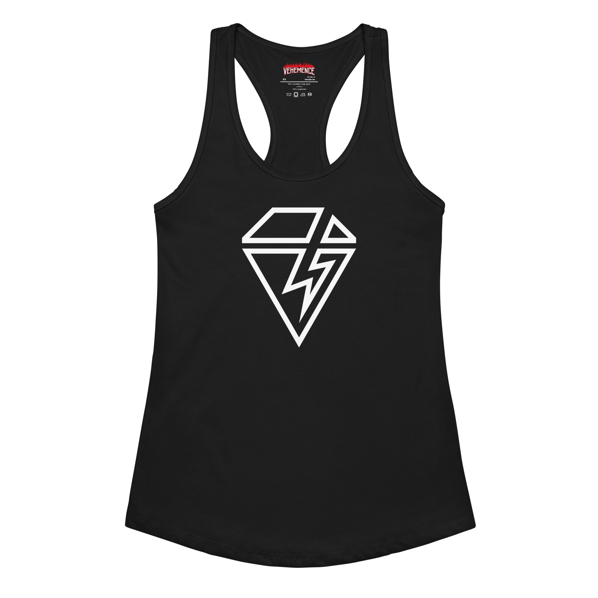 V Diamond racerback tank top