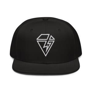 VEE diamond snapback cap