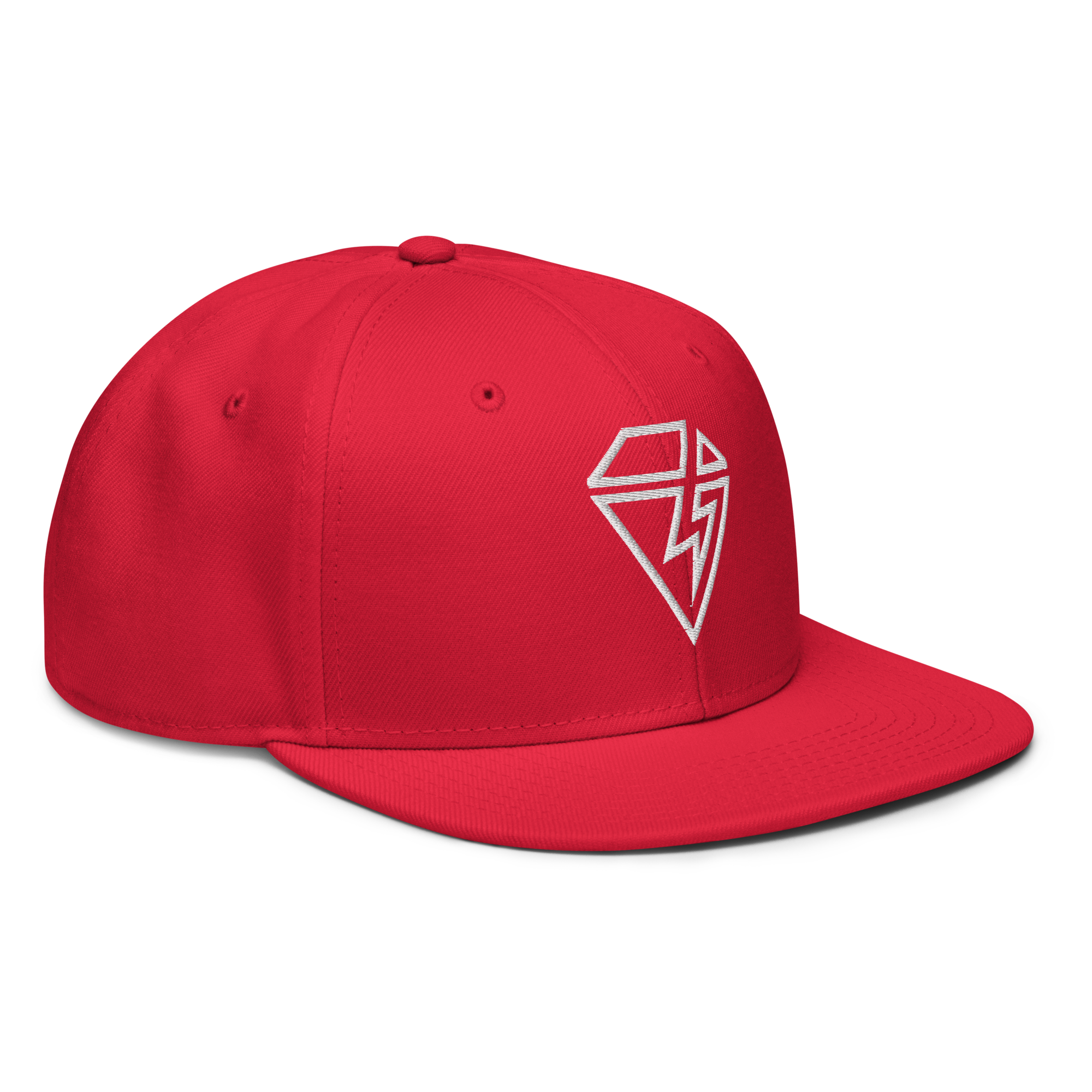 Red snapback cap by VEHEMENCE