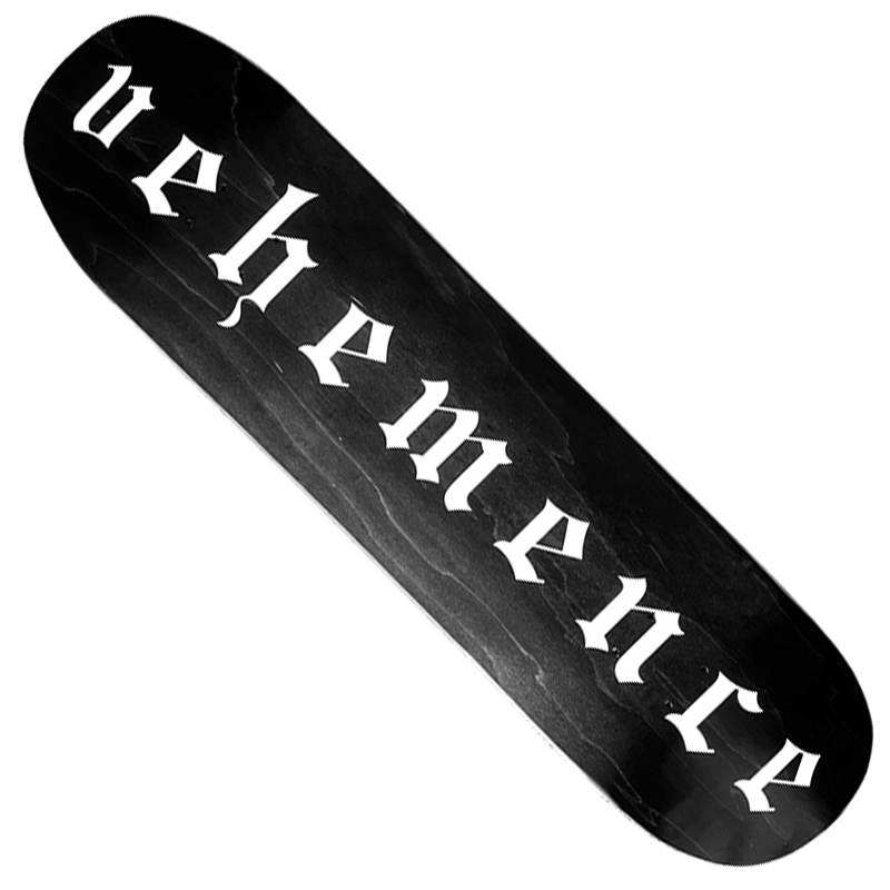 limited edition VEHEMENCE skateboard deck