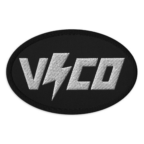VCO embroidered patch
