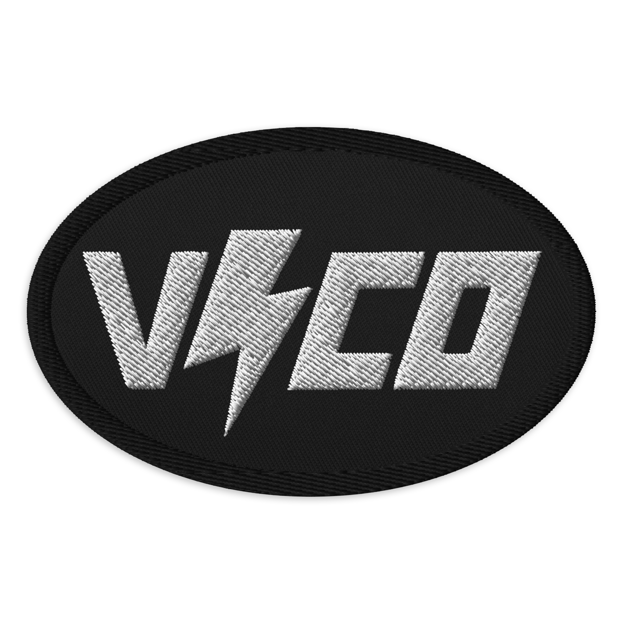 VCO embroidered patch