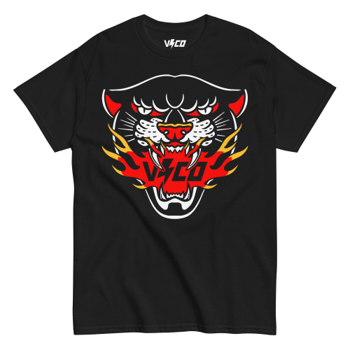 Flaming VCO panther t-shirt